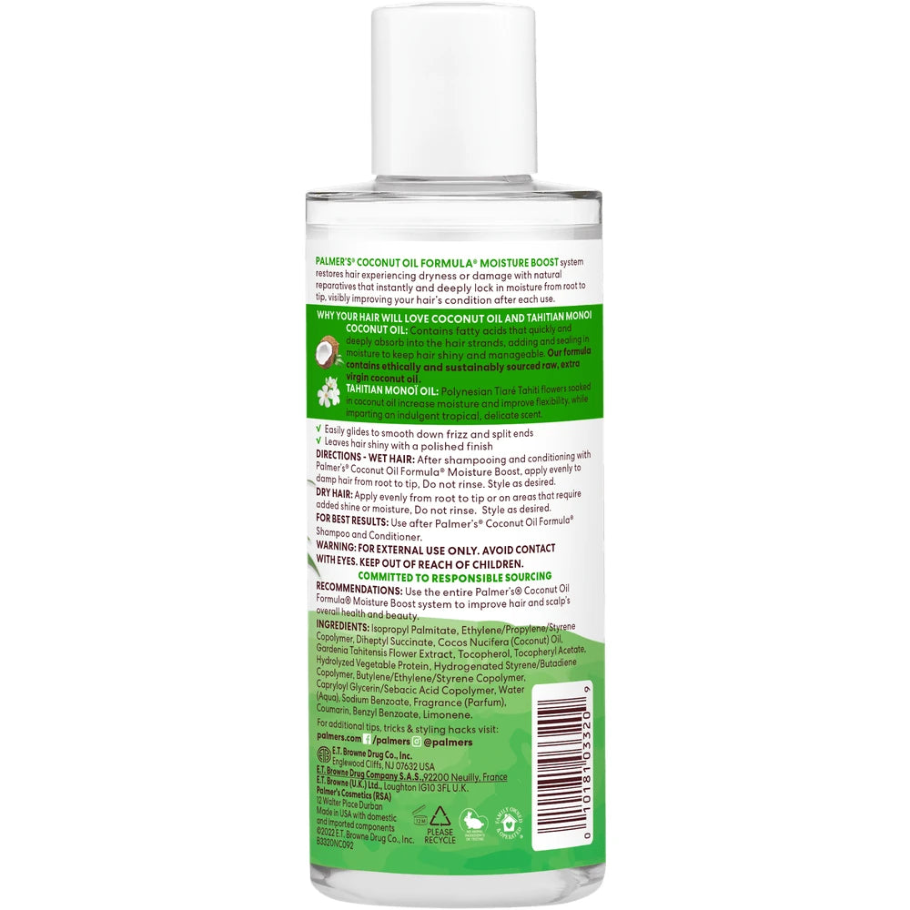 Palmer's Coconut Oil Formula Hair Polisher 6 Oz (Pack of 6)