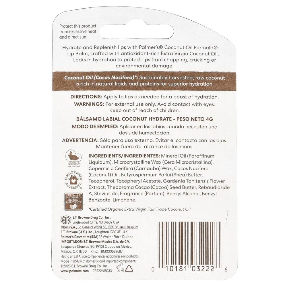 Palmer s Coconut Oil Formula SPF 15 Lip Balm .15 oz. 0.15 Oz (Pack of 12)