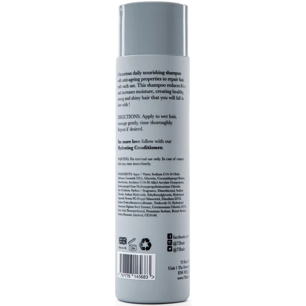 72 Hair Nourishing Shampoo 250ml (250ml) 8 Fl. Oz (Pack of 12)