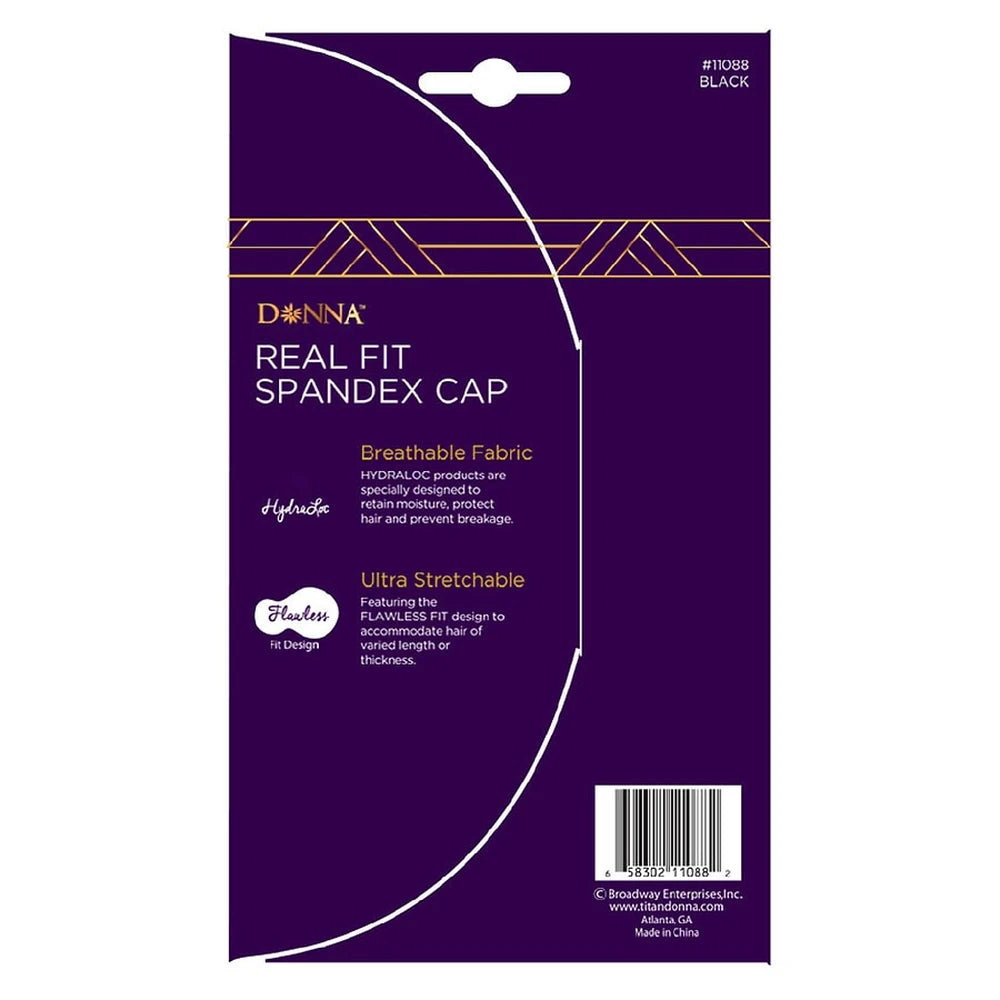 Donna - Premium Collection - Real Fit Spandex Cap - Black nan (Pack of 48)