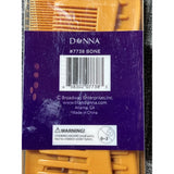 Donna Collection Smooth Finish Styling Combs Tan 10 Ea nan (Pack of 24)