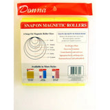 Donna Salon Quality Snap On Magnetic Hair Roller Medium  Yellow  12 Ea nan (Pack of 72)