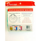 Donna Salon Quality Snap on Plastic Magnetic Hair Rollers (Large - 7/8 ) nan (Pack of 72)