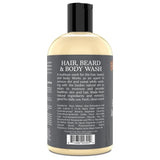 Uncle Jimmy Hair  Beard & Body Wash 12 oz 12 Fl. Oz (Pack of 6)