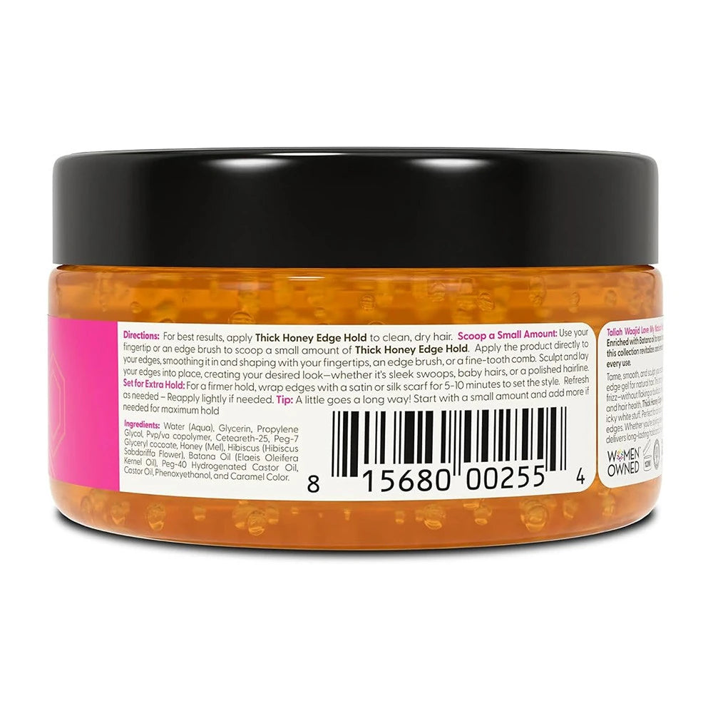 Taliah Waajid Love My Natural Hair Thick Honey Edge Hold Hair Styling Gel with B 8 Fl. Oz (Pack of 6)