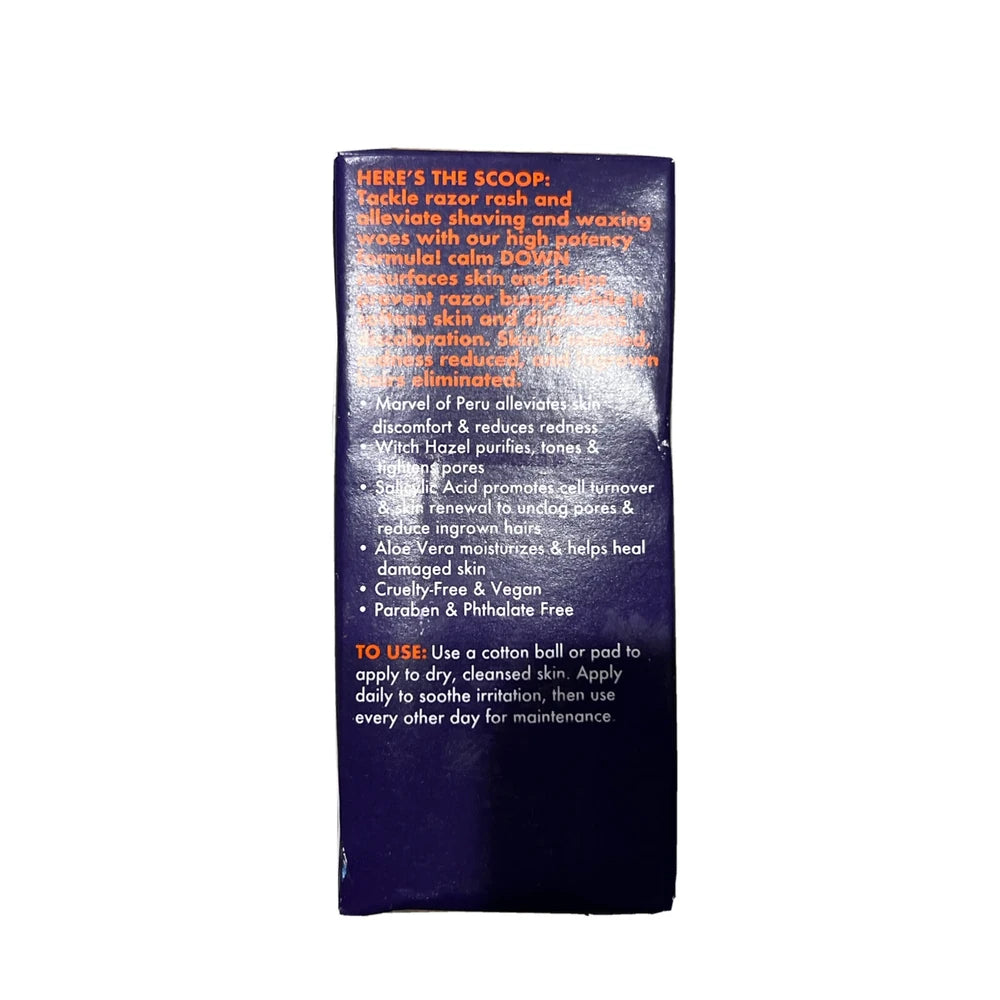 Completely Bare calm DOWN Ingrown Hair  Razor Bump & Redness Eliminator 1FL OZ 1 Fl. Oz (Pack of 12)