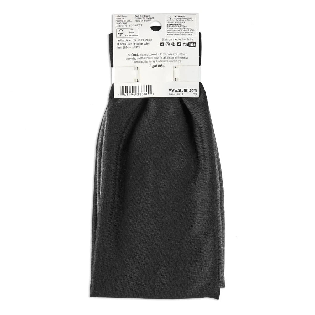 Scunci Extra Wide Hairbands 0.53Oz (Pack of 48)