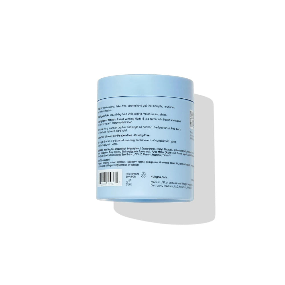 4U by Tia Strong Hold Hair Gel - 8 fl oz 8 Oz (Pack of 12)
