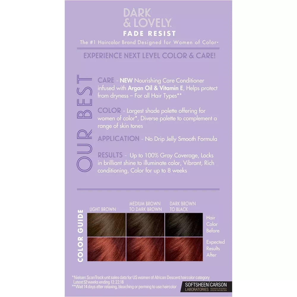 SoftSheen-Carson Dark & Lovely Fade Resist Hair Color  394 Vivacious Red nan (Pack of 12)