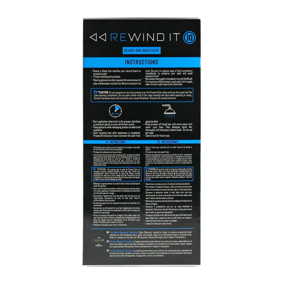 REWIND IT 10 Medium Blonde Beard and Mustache Color nan (Pack of 20)