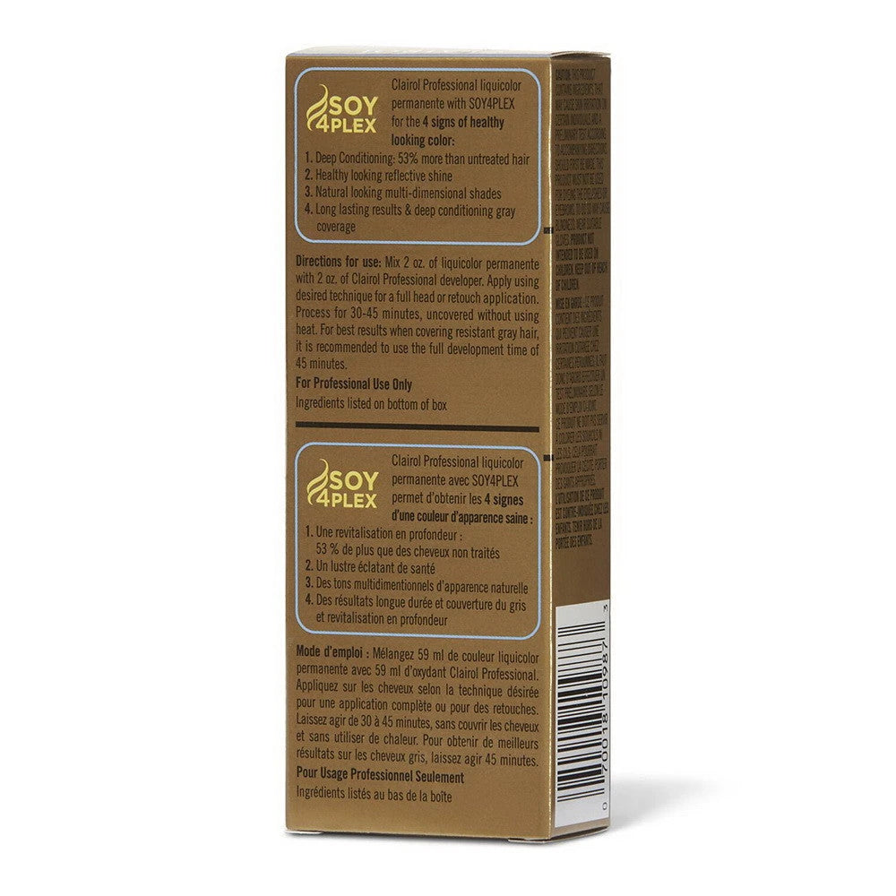 Professional Liquicolor Permanent Hair Color - 37D Light Ultra Cool Brown by Cla 2 Fl. Oz (Pack of 72)