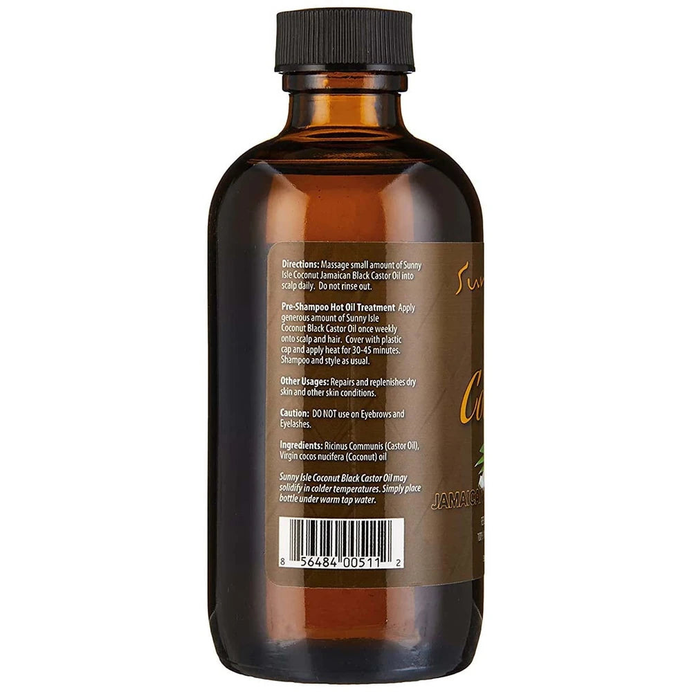Sunny Isle Jamaican Castor Oil, Coconut Black, Fluid Ounce (B013RTC0A8)  4 Fl. Oz(Pack of 6)