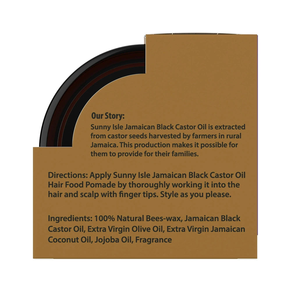 Sunny Isle Extra Dark Jamaican Black Castor Oil Hair Pomade 4 Oz (Pack of 12)