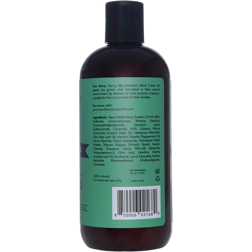 Sunny Isle Jamaican Black Castor Oil Tea Tree Mint Shampoo 354ml Hydration & De 12 Oz (Pack of 6)