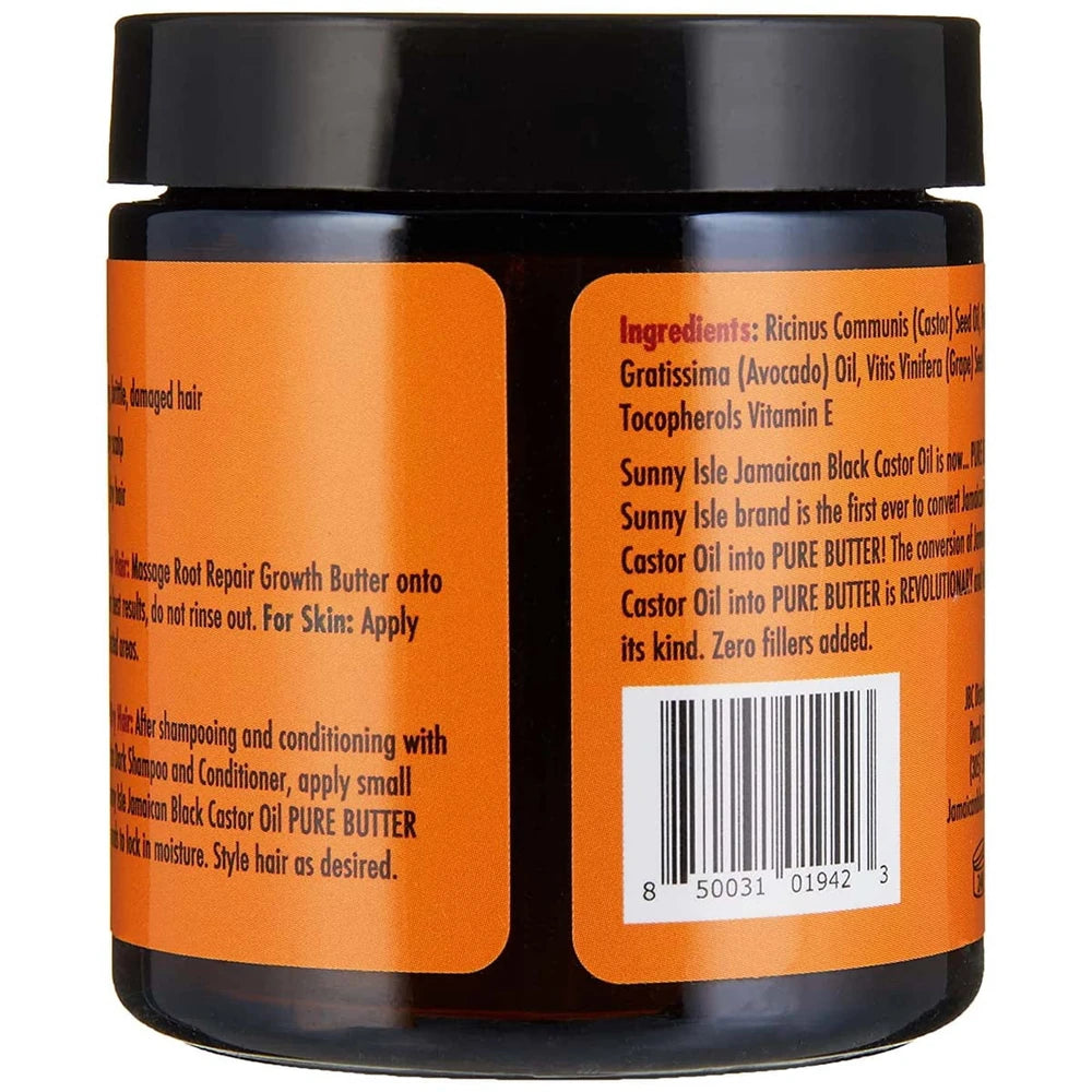 Sunny Isle Jamaican Black Castor Oil Root Repair Growth Butter - 4 Fl. Oz (Pack of 6)