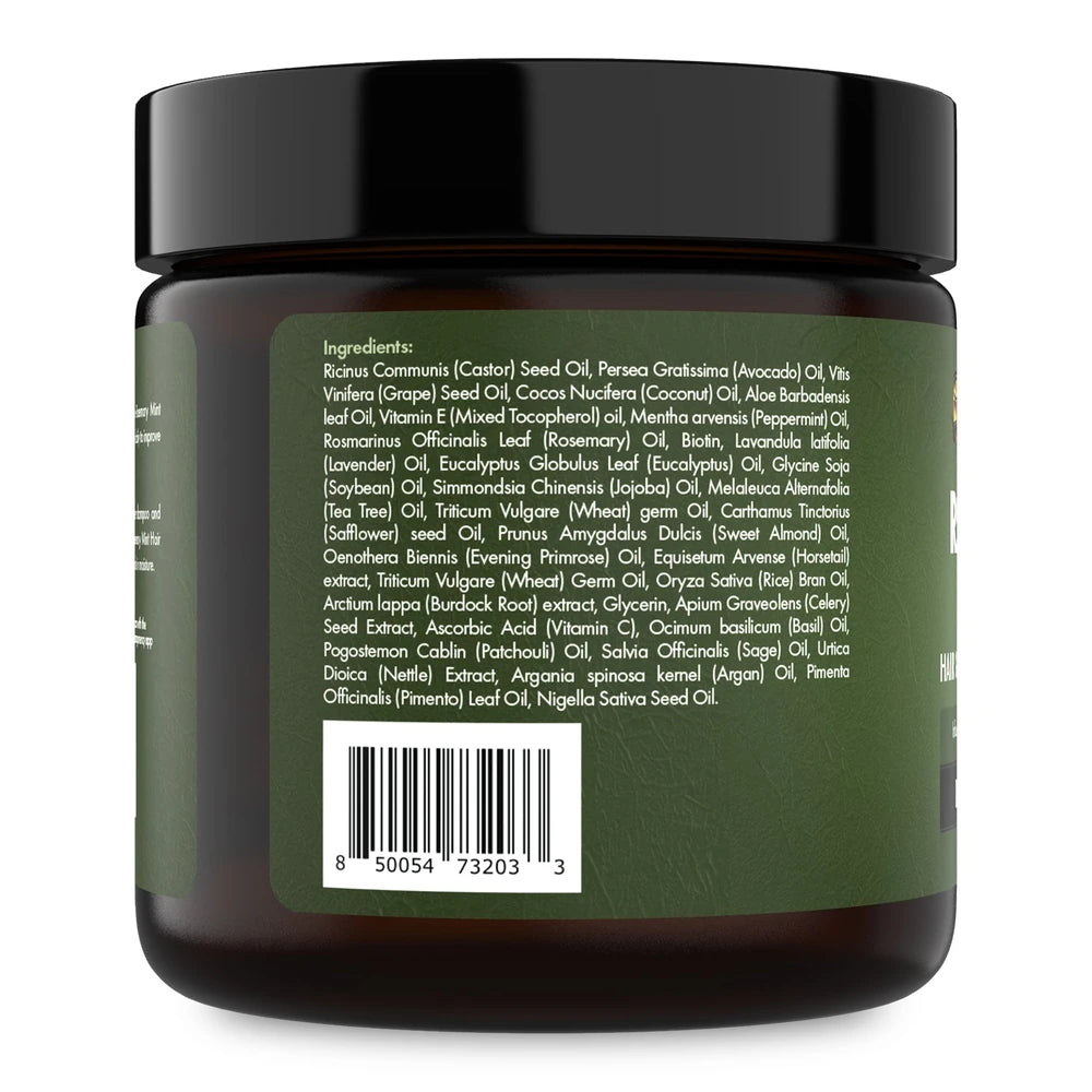 Sunny Isle Rosemary Mint Hair and Strong Roots Butter 4oz (Pack of 6)