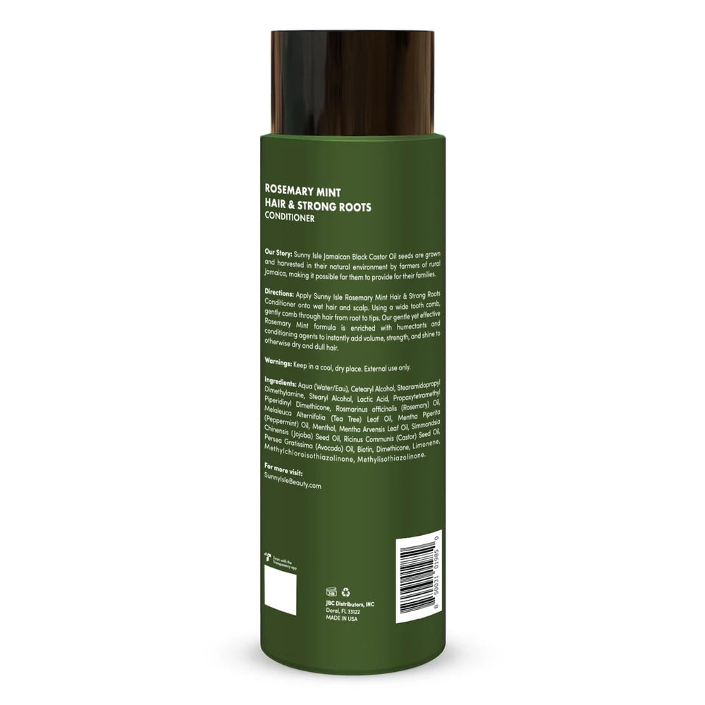 Sunny Isle Rosemary Mint Hair & Strong Roots Conditioner - 12 oz (Pack of 6)