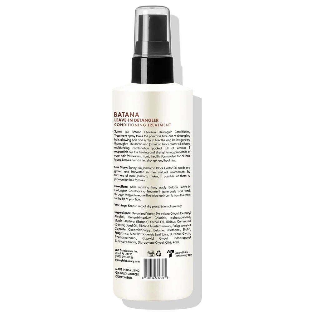 Sunny Isle Batana Leave-In Detangler Conditioning Treatment 8oz (Pack of 6)