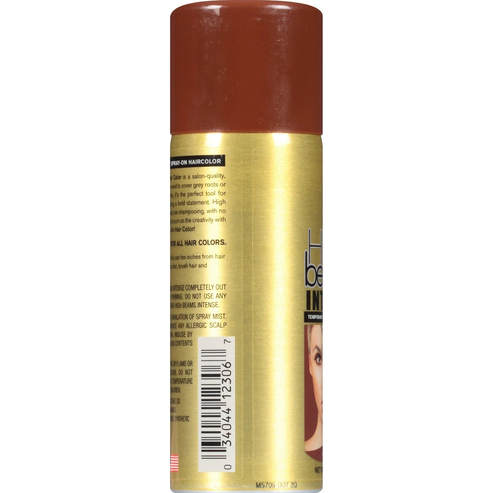 High Beams Intense Spray On Hair Color Brown 2.7 Oz (Pack of 6)