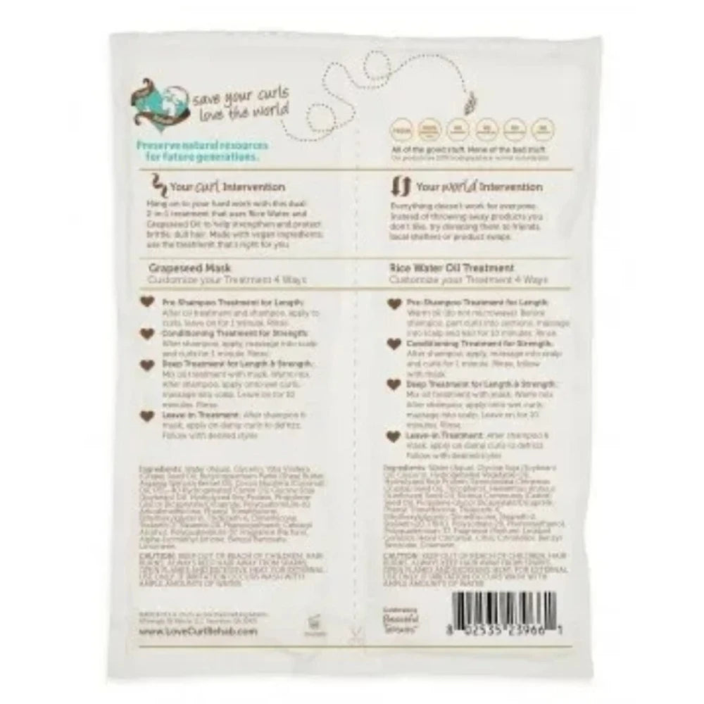 Curl Rehab Rice Water & Grapeseed Length Retention Treatment 4.8 oz (Pack of 24)