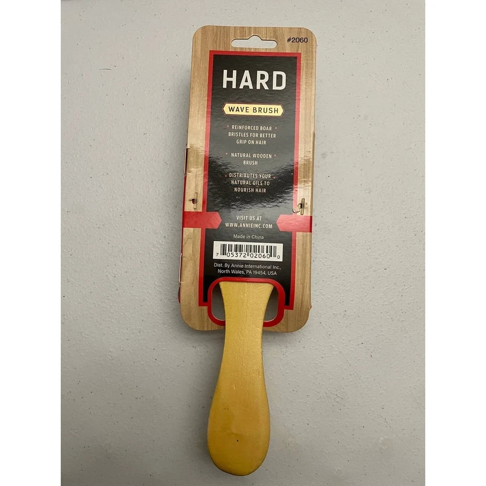 Annie Hard Bristle Wave Brush - Natural Boar Bristle (2060) (Pack of 12)