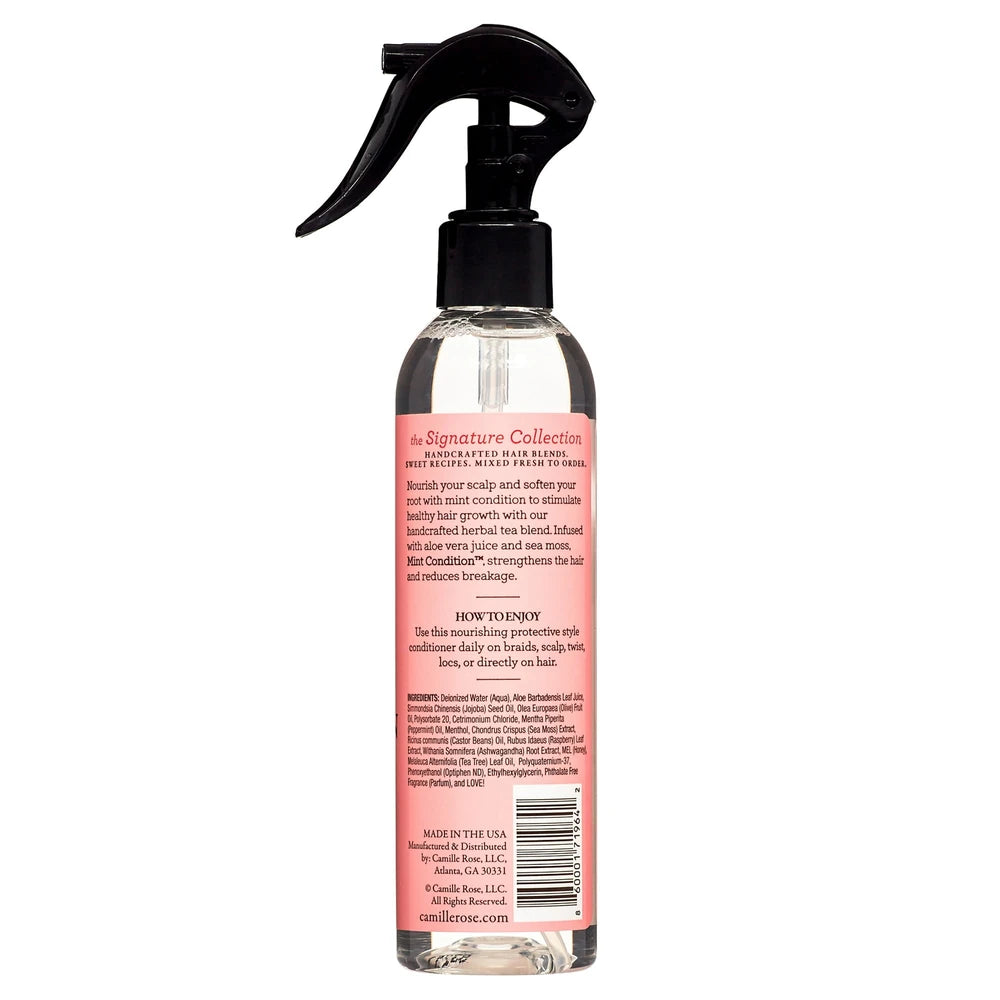 Camille Rose Mint Condition Relieve & Refresh Braid & Scalp Spray with Sea Moss & Aloe Vera - 8 fl oz (Pack of 6)
