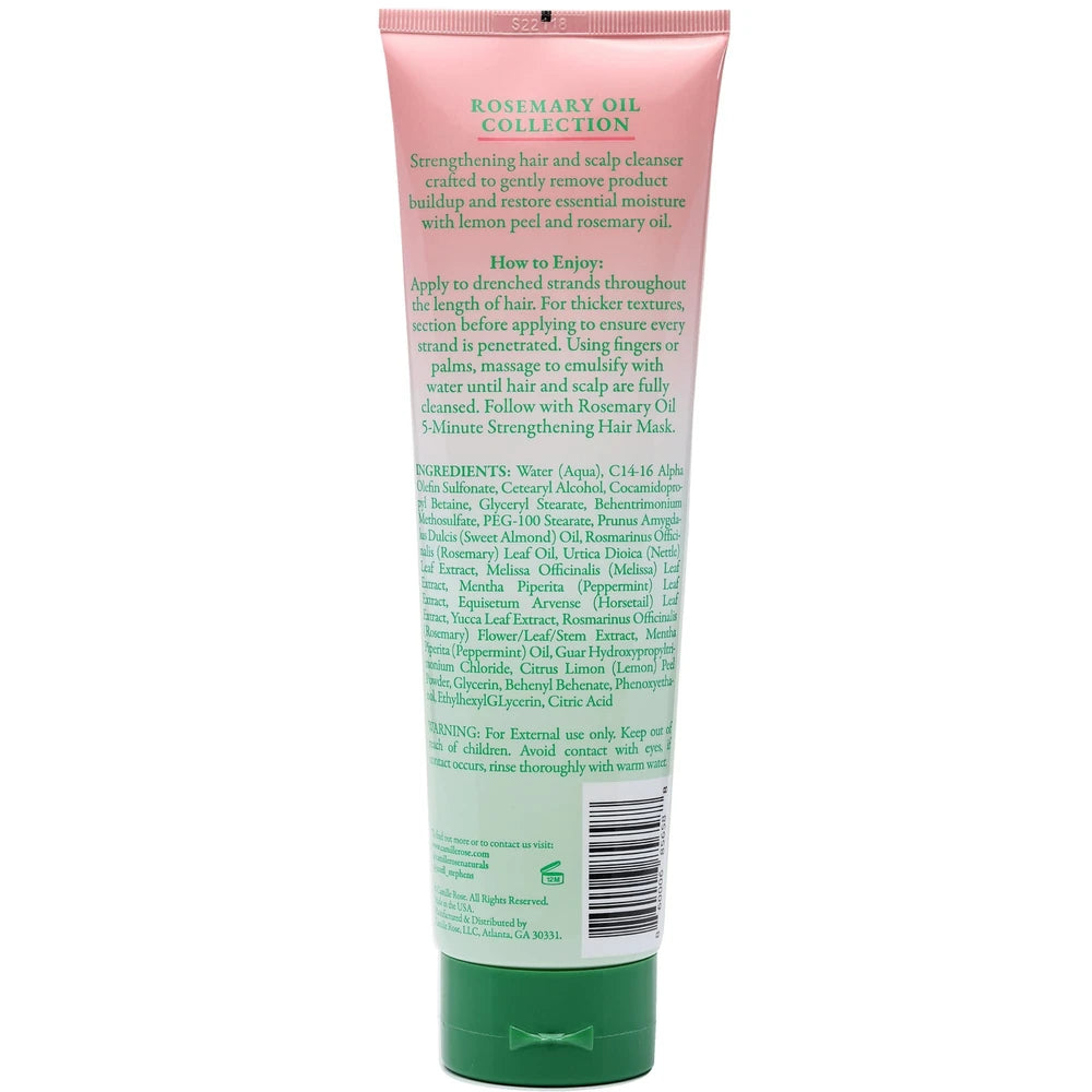 Camille Rose Rosemary Oil Strengthening Hair & Scalp Refresh & Revitalize All Ages Cleanser - 8.5 fl oz (Pack of 6)