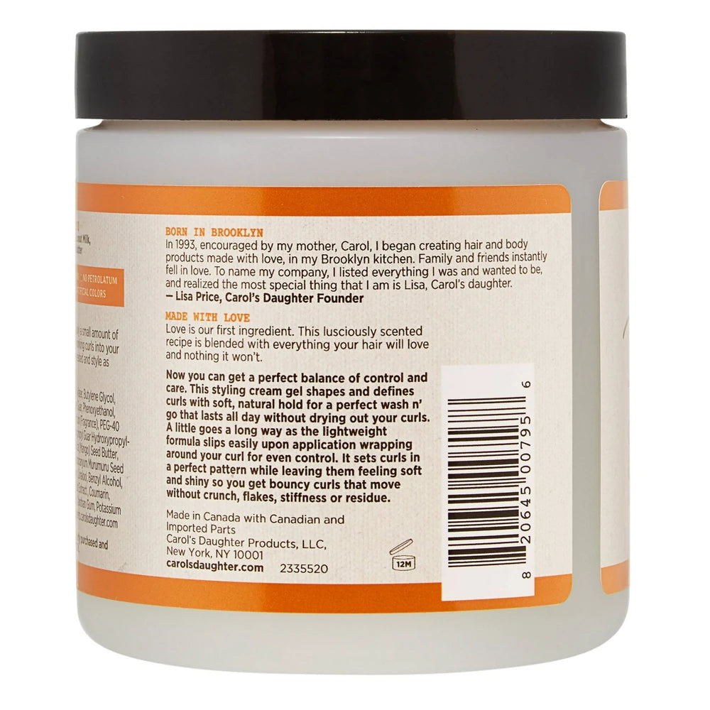 Carol's Daughter Moisturizing Shaping Cream Gel for with Curly Hair with Coconut Oil and Milk 16 Oz (Pack of 6)