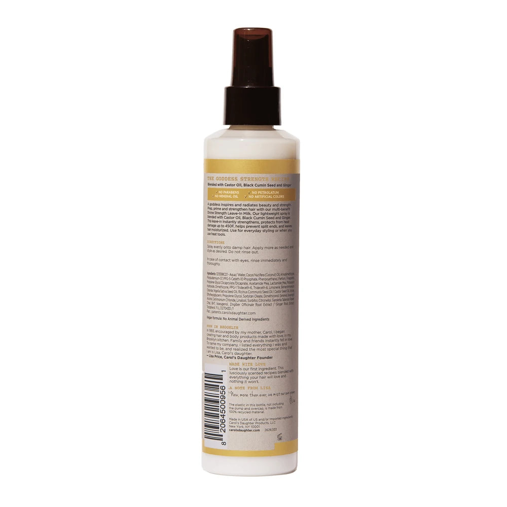 Carol's Daughter Goddess Strength Repairing Leave In Conditioner Milk for All Hair Types, with Castor Oil, 8.5 fl oz (Pack of 6)