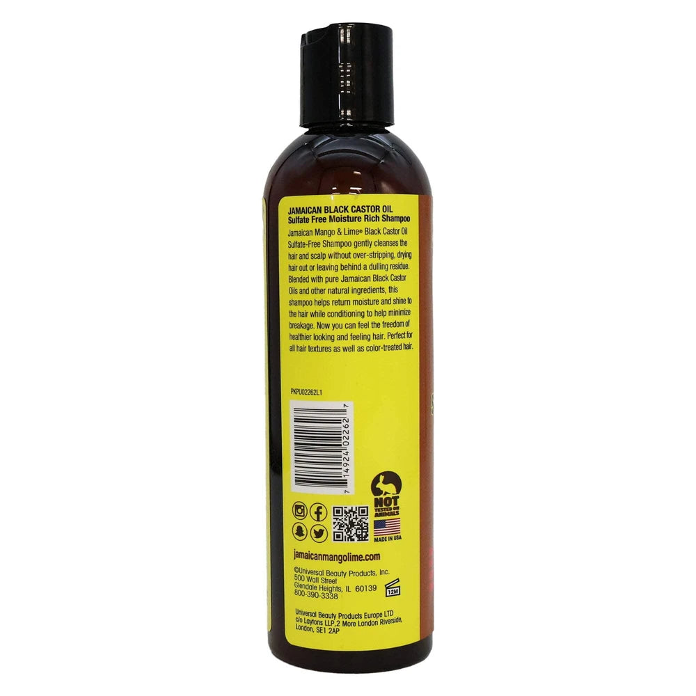 Jamaican Mango Lime - Black Castor Oil Moisture Rich Shampoo 8Oz (Pack of 6)