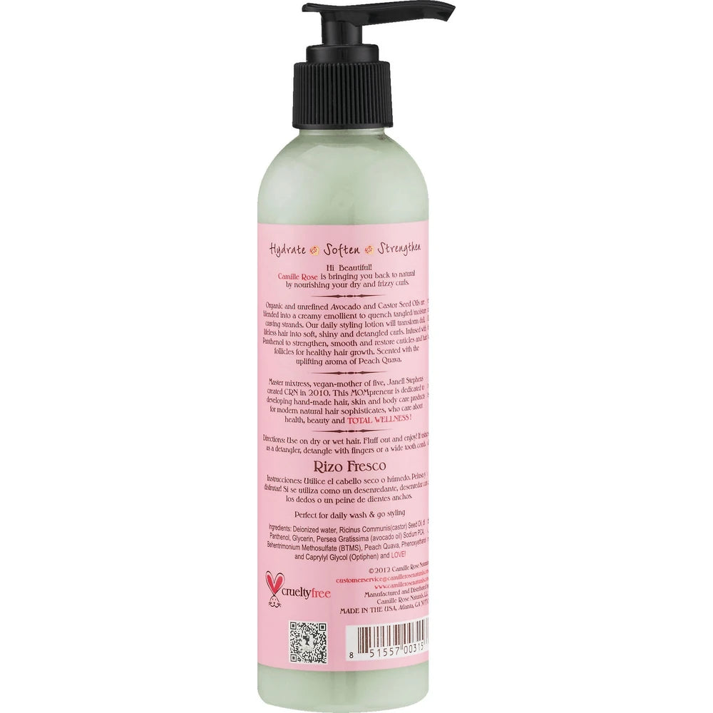 Camile Rose Fresh Curl Revitalizing Hair Smoother with Avocado Oil & Castor Oil 8 Oz (Pack of 6)