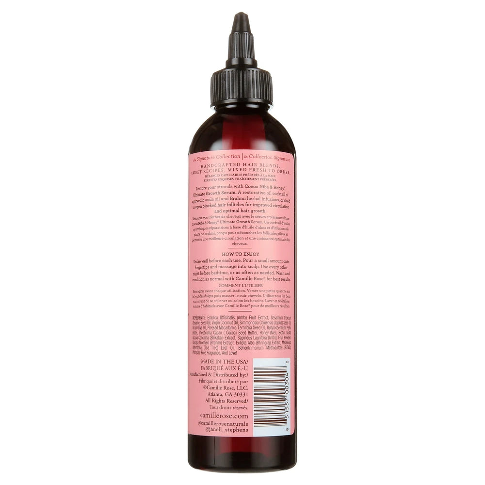 Camille Rose Cocoa Nibs and Honey Ultimate Growth Serum, 8 Oz (Pack of 6)