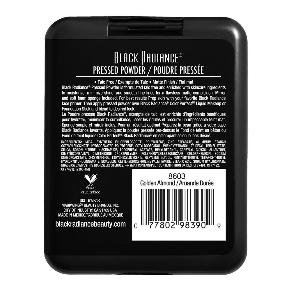 Black Radiance Pressed Powder - Makeup Finishing Powder - Golden Almond - 0.28oz (Pack of 48)