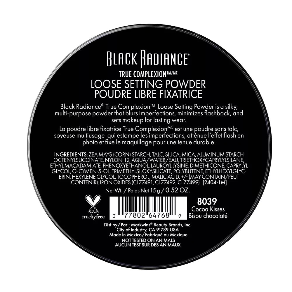 Black Radiance True Complexion Loose Setting Powder - Makeup Finishing Powder - 0.52oz (Pack of 48)