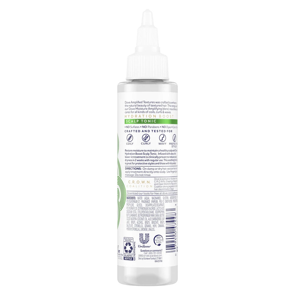 Dove Amplified Textures Vitamin B3 & Aloe Extract Hair and Scalp Treatment – 3.2 Fl. Oz (Pack of 12)