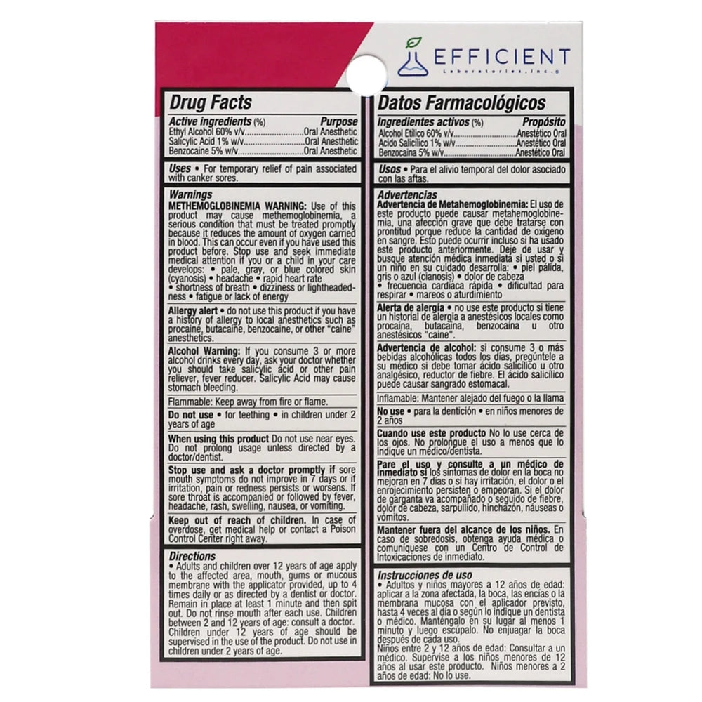 Finafta Medicated For Gum, Canker Sore Relief And Cold Sore Treatment - 0.5. Oz (Pack of 24)