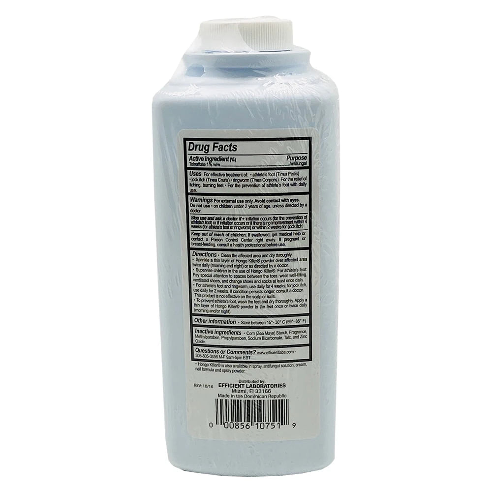 Hongo Killer Antifungal Powder. Athlete s Foot Ringworm and Jock Itch Relief. S 7.5 Oz (Pack of 24)