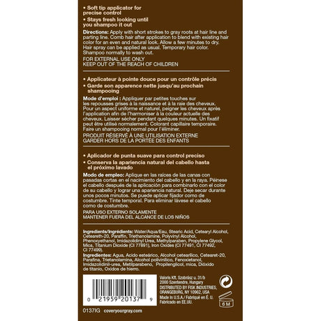 Cover Your Gray Root Touch Up Wand - Midnight Brown 0.25 Oz (Pack of 72)