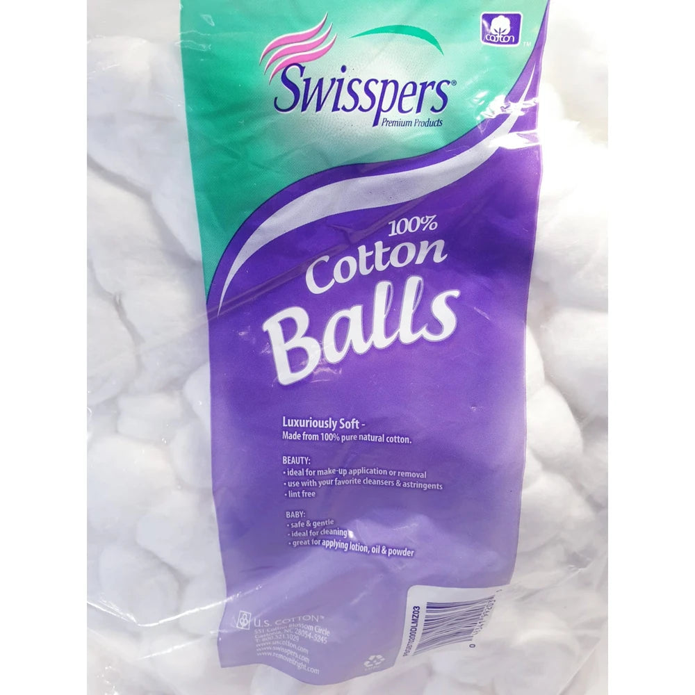 Swisspers Cotton Balls 200 Each (Pack of 24)