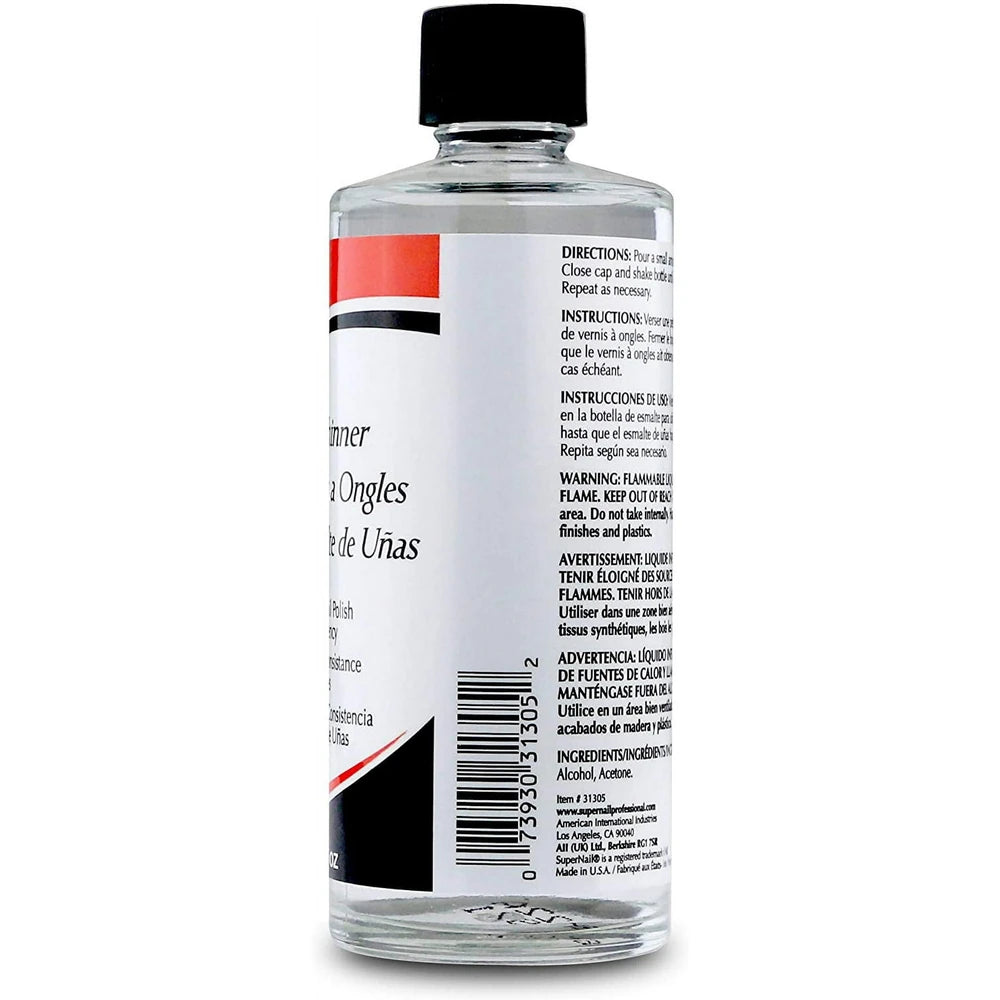 SuperNail Nail Polish Thinner 4 Oz (Pack of 24)