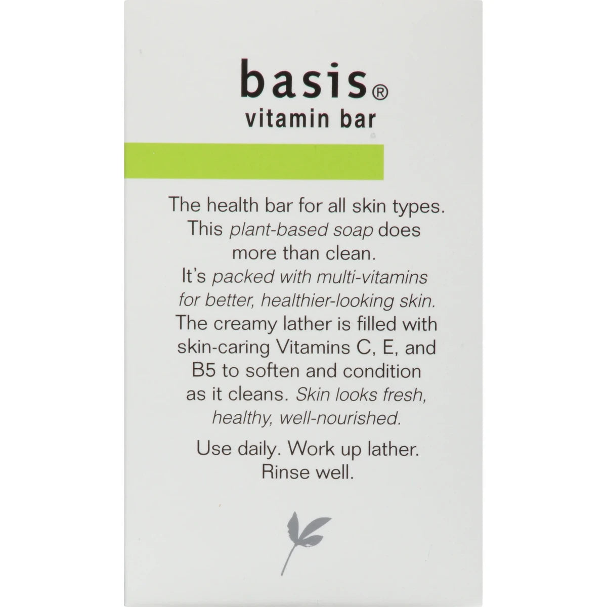 Basis Vitamin Bar Soap 4Oz (Pack of 24)