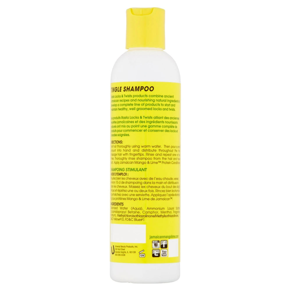 Jamaican Mango & Lime 8 oz. Tingle Shampoo Moisturizing Twist and Braids Unis (Pack of 6)