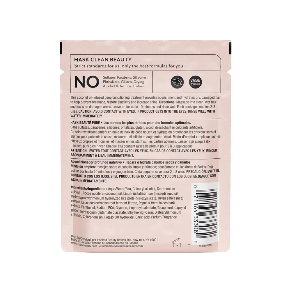 Hask Coconut Oil Nourishing Deep Conditioner Packet 1.75oz