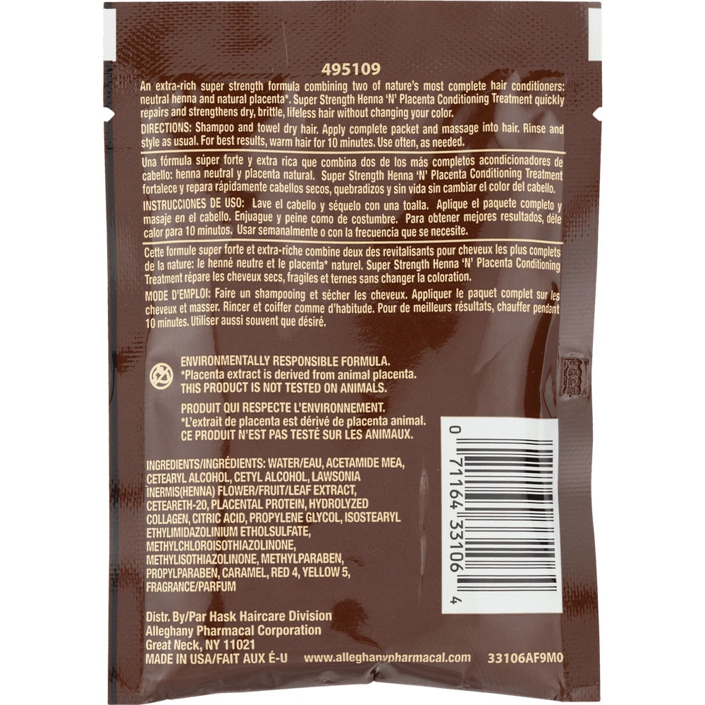 Hask Henna n Placenta Super Strength Treatment Pack 2 oz