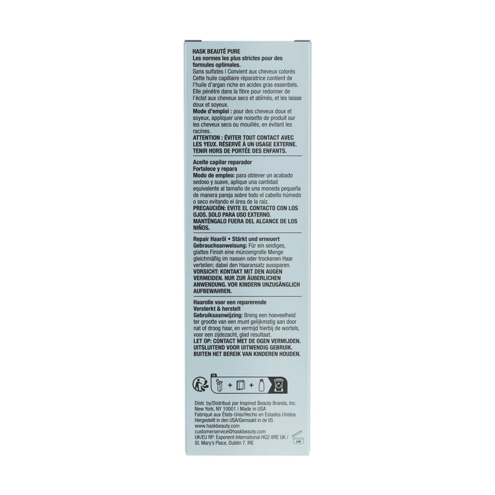 HASK Argan Oil Repairing Hair Oil 2 fl. oz (Pack of 6)