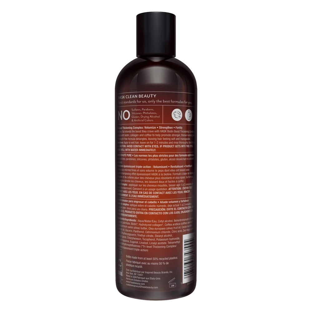 Hask Biotin Boost Thickening Conditioner 12 oz (Pack of 4)