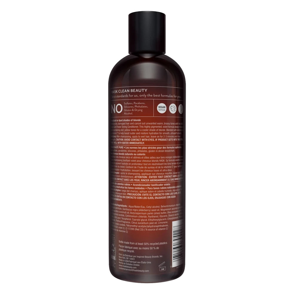 Hask Blonde Care Purple Toning Conditioner 12 fl oz (Pack of 4)