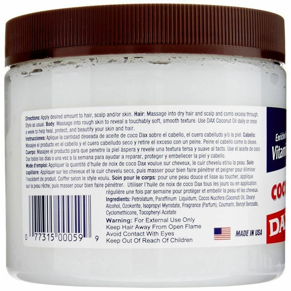 DAX - Coconut Oil Deep Conditioning Moisturizer 14 Oz (Pack of 12)