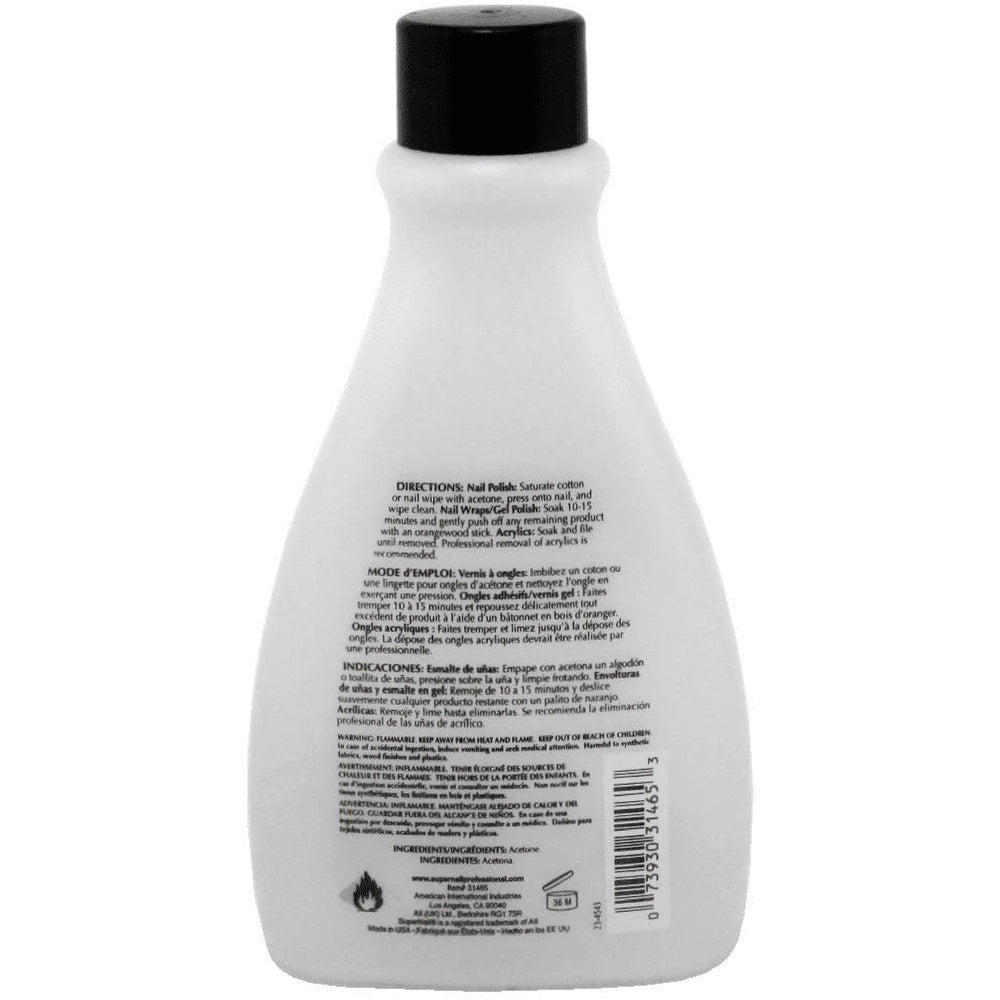 Super Nail Pure Acetone Polish Remover 4 Oz (Pack of 24)