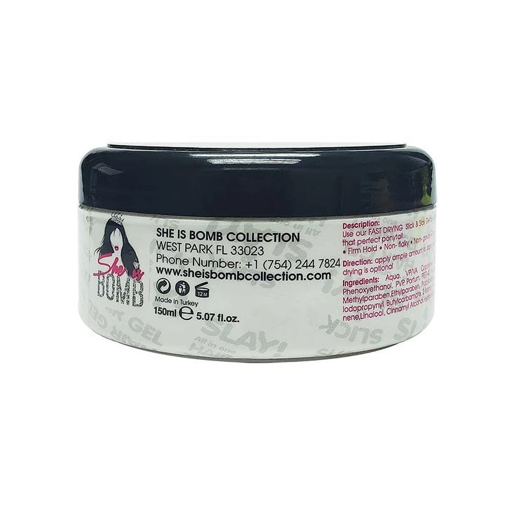 She Is Bomb Collection Slick & Slay Hair Gel 5.07oz/ (Pack of 24)